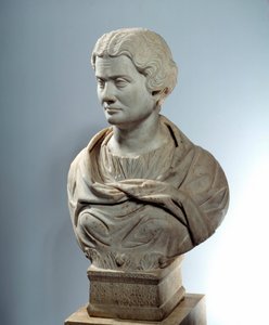 Kunst des antiken Rom: Büste der Melitine, Priesterin der Mutter der Götter in Piraeus. Skulptur um 162. Paris, Louvre von Roman