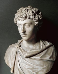 Büste von Marcus Aurelius als junger Junge, zwischen 161-180 von Roman