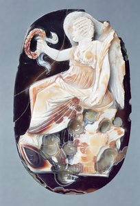 Kamee, die Julia Domna als Sieg darstellt, ca. 200 n. Chr. von Roman