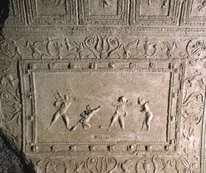 Deckenverzierung aus dem Cryptoportico von Nero, Palatin-Hügel, Rom