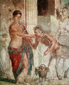 Zentaur während der Hochzeit von Pelops und Hippodamia (Fresko) von Roman