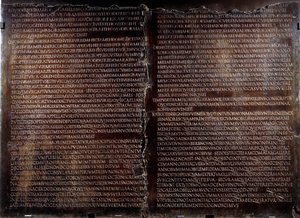 Claudienne Tisch: Rede von Claude (Claudius oder Clodio)