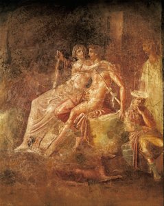 Fresko, das Ares und Aphrodite darstellt, Haus des Citharisten, Pompeji, Italien von Roman