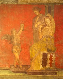 Einweihungsriten des Dionysoskults, Fresko aus der Villa Dei Mysteri von Roman