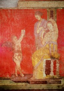 Einweihungsriten des Dionysoskults, Fresko aus der Villa Dei Mysteri von Roman