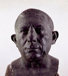 Lucius Caecilius Lucundus, Banker aus Pompeji (Bronzebüste) von Roman