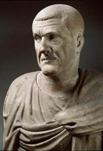 Marmorstatue des Kaisers Maximinus Thrax (173-238) - Rom, Musei Capitolini - Büste des Kaisers Maximinus Thrax