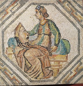 Melpomene, die Muse der Tragödie, aus einer Villa in Augusta Treverorum von Roman
