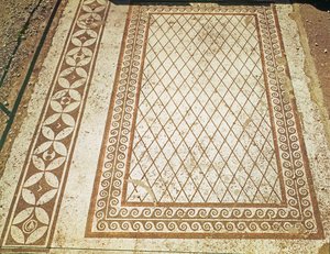 Mosaikboden aus dem Haus der Messii von Roman