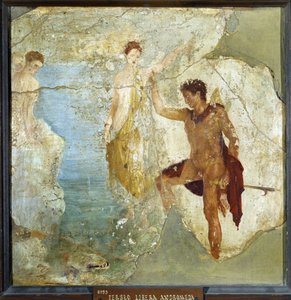 Perseus befreit Andromeda. Fresko aus dem Haus der fünf Skelette in Pompeji von Roman
