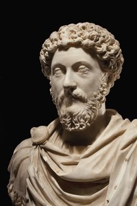 Porträtbüste des Kaisers Marcus Aurelius, ca. 170-180 n. Chr. von Roman