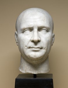 Porträt eines Isis-Priesters, frühes 2. Jahrhundert n. Chr. (Prokonnesischer Marmor) von Roman