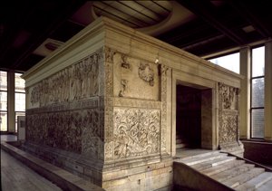 Römische Kunst: Ara Pacis Augustae oder Altar des Friedens von Augustus: Flachrelief (rechte Seite)
