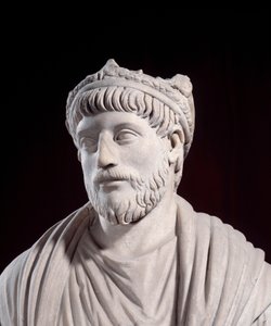 Römisch-Griechische Kunst: Skulptur des römischen Kaisers Julian der Apostat von Roman