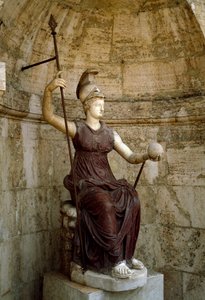 Römische Kunst: „Die Göttin Roma hebt das Universum in ihrer Hand“ von Roman