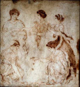 Römische Kunst: „Die Osselet-Spieler“ von Roman