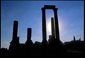 Römische Ruinen, Amman, Jordanien, Naher Osten von Roman