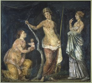 Die Geburt des Adonis, Fragment aus dem Goldenen Haus des Nero, Rom, ca. 64-68