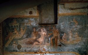Die Rückkehr der Proserpina aus der Unterwelt, 2.-3. Jahrhundert (Fresko) von Roman