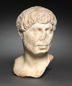 Kopf eines bärtigen Mannes, ca. 125 von Roman Imperial Period