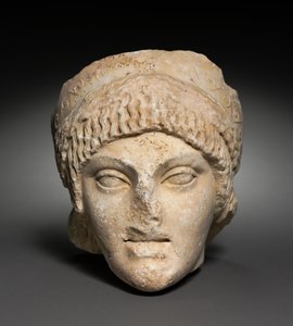 Kopf einer jungen Frau, 25-1 v. Chr. von Roman Imperial Period