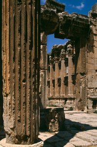 Tempel des Bacchus, Detail, Hochimperialzeit von Roman Imperial Period