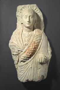 Grabfigur einer Frau, gefunden in Oxyrhynchos, 3.-4. Jahrhundert von Roman Period Egyptian