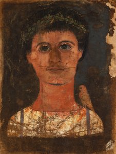 Mumienhülle mit gemaltem Porträt eines Jungen von Roman Period Egyptian