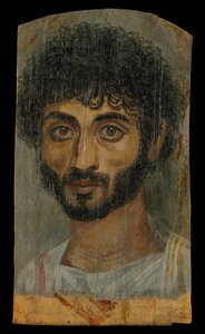 Porträt eines dünn gesichtigen, bärtigen Mannes, 160-180 n. Chr.