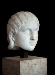 Kunst Rom Kopf der Kaiserin Barbia Orbiana (3. Jahrhundert), Marmor von Roman Roman