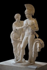 Imperiales Paar in Mars und Venus (zwischen 120 und 140 n. Chr.) Skulptur von Roman Roman