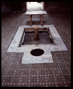 Atrium des Casa del tramezzo di legno