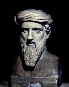 Büste von Pythagoras (6. Jh. v. Chr.), Musei Capitolini, Rom