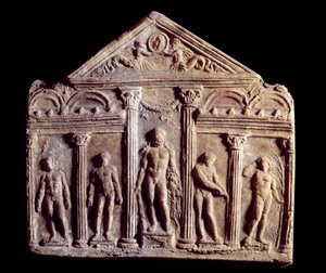 Dekorative Terrakottaplatte namens Campana von Roman Roman
