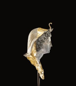Emblema von Cleopatra Selene, ca. spätes 1. Jahrhundert v. Chr. - frühes 1. Jahrhundert n. Chr. (teilvergoldet & Silber) von Roman Roman