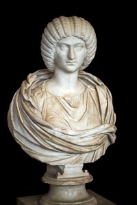 Julia Domna (ca. 170 - 217 n. Chr.), Marmor, römische Kunst von Roman Roman