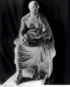 Sitzender Philosoph, der Kopf wird für Demosthenes gehalten (später hinzugefügt) aus der Villa Montalto-Negroni