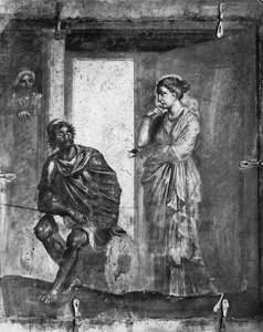 Odysseus und Penelope, aus dem Macellum, Pompeji