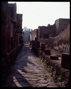 Ansicht einer Straße, 5. Jahrhundert v. Chr. - 1. Jahrhundert n. Chr. von Roman Roman