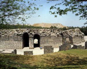 Ansicht des römischen Theaters von Scythopolis, 2. Jahrhundert v. Chr. - 4. Jahrhundert n. Chr. von Roman Roman