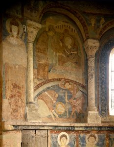 Romanische Kunst: Darstellung des Martyriums von St. Laurentius von Romanesque