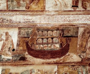 Die Arche Noah (Fresko der Decke) von Romanesque