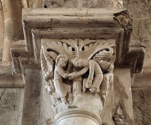 Der Tod Kains (Kapitell) von Romanesque