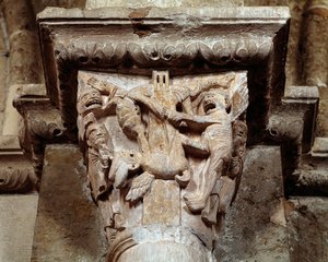 Die Vision des hl. Antonius von Padua (Kapitell) von Romanesque