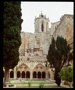 Ansicht des Kreuzgangs und der Kathedrale von Sainte Thecle (Sainte-Thecle) in Tarragona