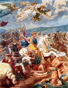 Konstantin in der Schlacht an der Milvischen Brücke