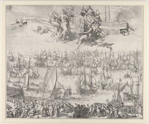 Reise von Wilhelm III. nach England, 1688 von Romeyn de Hooghe (attributed to workshop of)