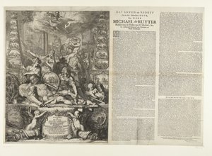 Allegorie auf den Tod von Michiel de Ruyter, 1676