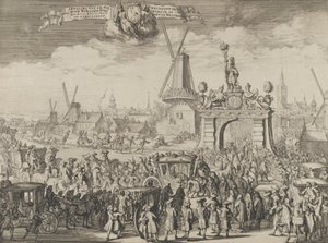 Einzug von Wilhelm III. in Den Haag, 1691 von Romeyn de Hooghe