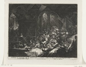 Habsburger vertreiben türkische Belagerer aus dem Tunnelsystem unter der kaiserlichen Burg von Romeyn de Hooghe